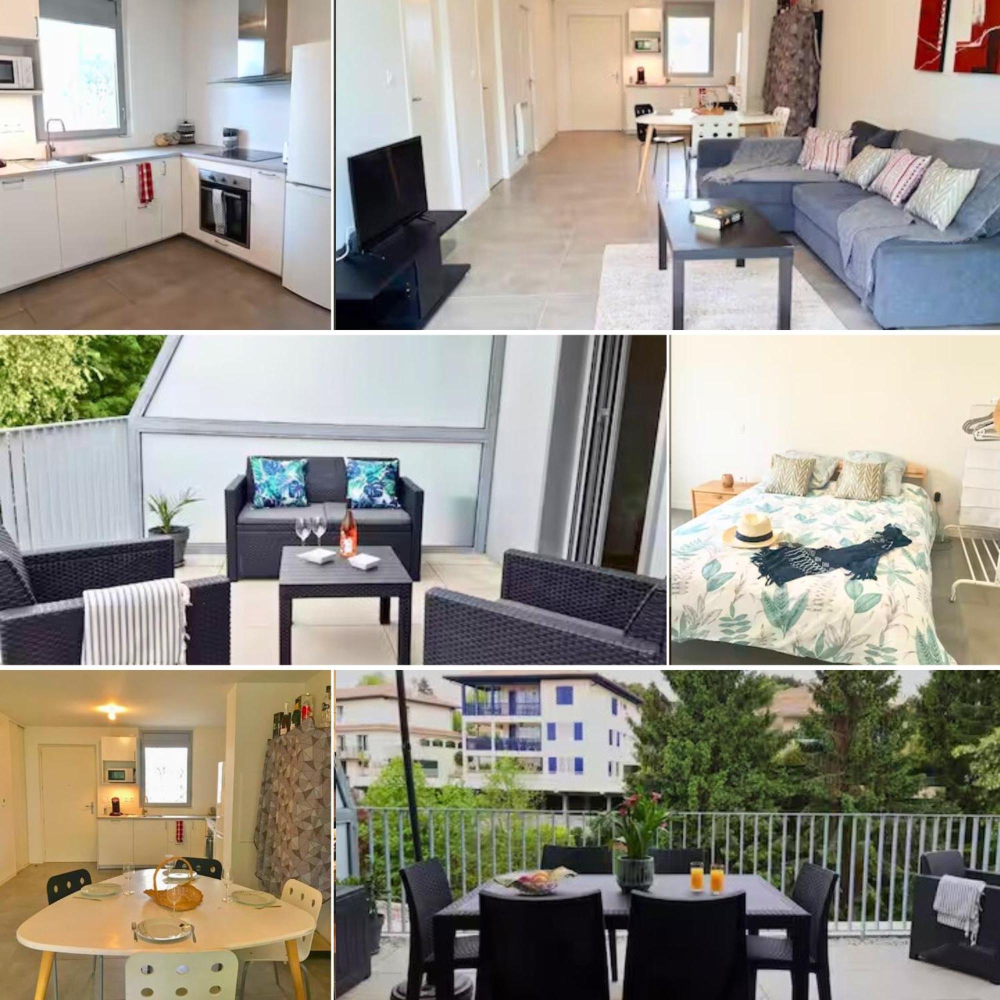 Bide Ona - Centre - Terrasse - Parking Appartement Bayonne Buitenkant foto